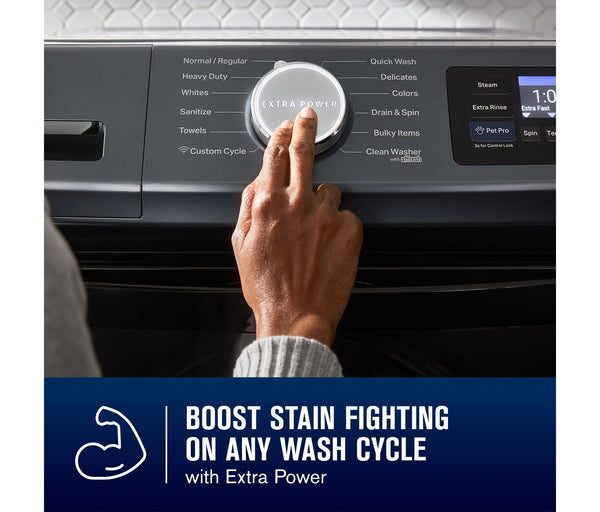 Maytag - Smart Pet Pro Front Load Washer - 5.0 CU. FT. #midnightsteel