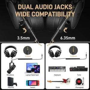 Maono - MH700 Monitor Headphone - Black