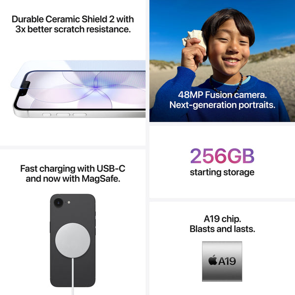 Apple - iPhone 17e 256GB - White