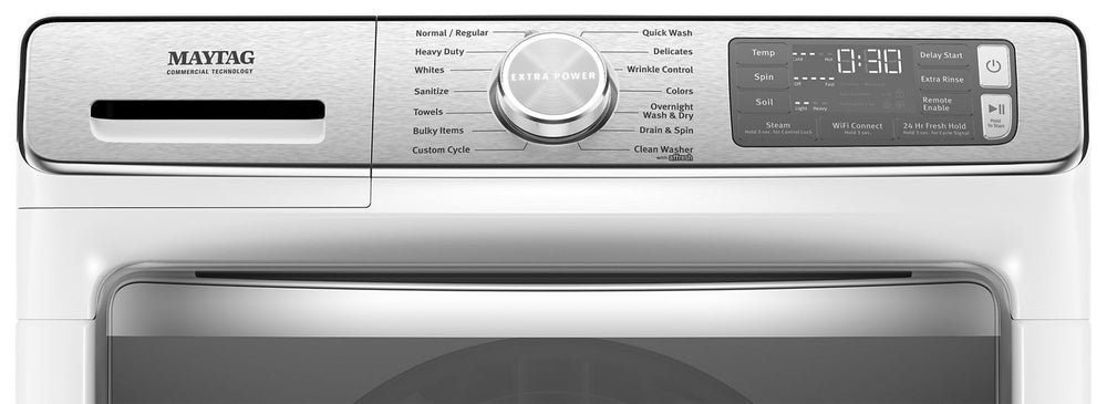 Smart Front Load Washer with Extra Power and 24-Hr Fresh Hold® option - 5.0 cu. ft. #white