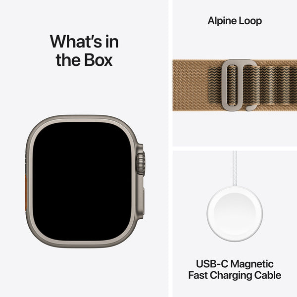 Apple Watch Ultra 4 (GPS + Cellular) 49mm Titanium Case with Desert Alpine Loop - L - Natural - (2026)