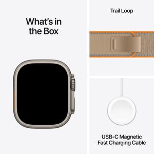 Apple Watch Ultra 4 (GPS + Cellular) 49mm Titanium Case with Sand Trail Loop - S/M - Natural - (2026)