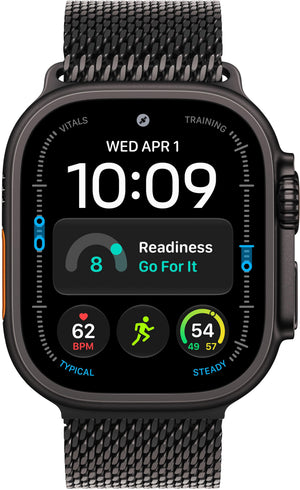 Apple Watch Ultra 4 (GPS + Cellular) 49mm Titanium Case with Black Titanium Milanese Loop - S - Black - (2026)