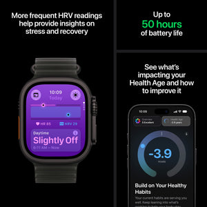 Apple Watch Ultra 4 (GPS + Cellular) 49mm Titanium Case with Black Titanium Milanese Loop - M - Black - (2026)