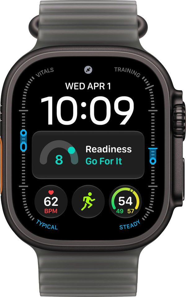 Apple Watch Ultra 4 (GPS + Cellular) 49mm Titanium Case with Translucent Black Ocean Band - Black - (2026)