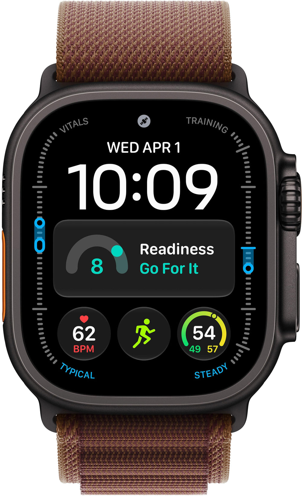 Apple Watch Ultra 4 (GPS + Cellular) 49mm Titanium Case with Burgundy Alpine Loop - M - Black - (2026)