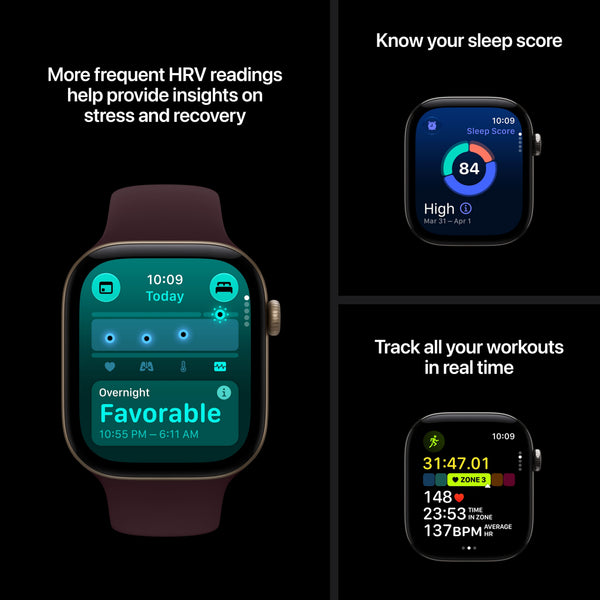 Apple Watch Series 12 (GPS + Cellular) 42mm Aluminum Case with Navy Blue Sport Band - S/M - Space Gray - (2026)