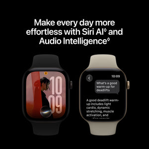 Apple Watch Series 12 (GPS + Cellular) 42mm Aluminum Case with Navy Blue Sport Band - S/M - Space Gray - (2026)