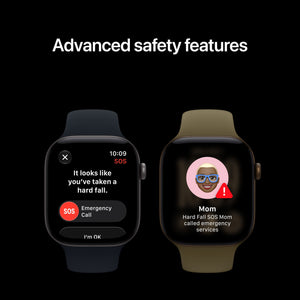 Apple Watch Series 12 (GPS + Cellular) 42mm Aluminum Case with Navy Blue Sport Band - S/M - Space Gray - (2026)
