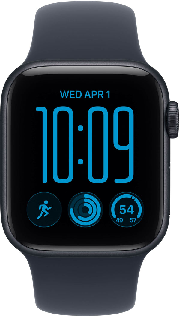 Apple Watch SE 3 (GPS) 40mm Aluminum Case with Navy Blue Sport Band - M/L - Midnight - (2026)
