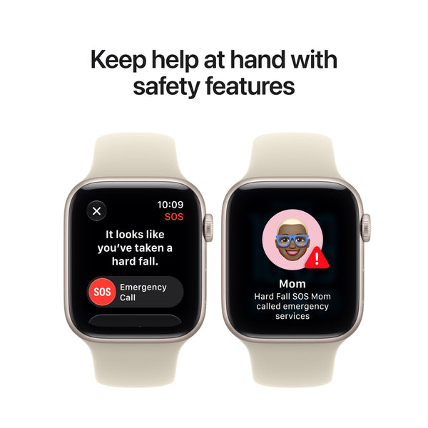 Apple Watch SE 3 (GPS) 44mm Aluminum Case with Navy Blue Sport Band - S/M - Midnight - (2026)