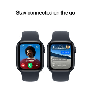 Apple Watch SE 3 (GPS + Cellular) 40mm Aluminum Case with Sand Sport Band - M/L - Starlight - (2026)