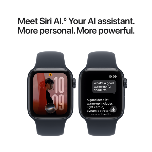 Apple Watch SE 3 (GPS + Cellular) 40mm Aluminum Case with Navy Blue Sport Band - S/M - Midnight - (2026)