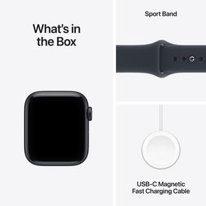 Apple Watch SE 3 (GPS + Cellular) 40mm Aluminum Case with Navy Blue Sport Band - S/M - Midnight - (2026)