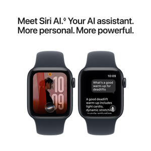 Apple Watch SE 3 (GPS + Cellular) 40mm Aluminum Case with Navy Blue Sport Band - M/L - Midnight - (2026)