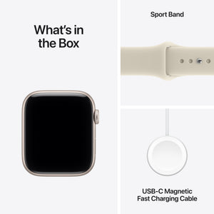 Apple Watch SE 3 (GPS + Cellular) 44mm Aluminum Case with Sand Sport Band - M/L - Starlight - (2026)