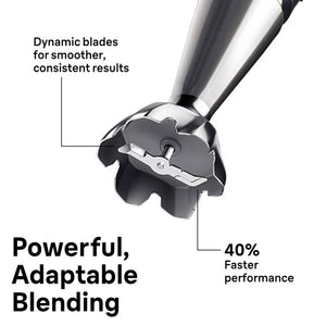 Braun - MultiQuick 9 1200W 3-Speed Hand Blender with Electric Handheld Mixer, Food Processor & Food Chopper - Black
