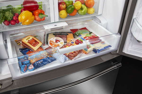 33-Inch Wide French Door Refrigerator with Water Dispenser - 22 Cu. Ft