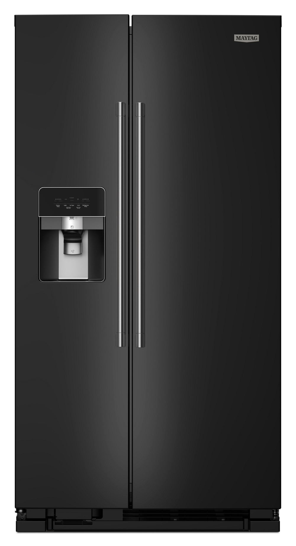 36-Inch Wide Side-by-Side Refrigerator - 25 Cu. Ft. #black