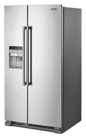 36-Inch Wide Side-by-Side Refrigerator with Exterior Ice and Water Dispenser - 25 Cu. Ft. #stainless