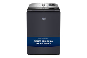 5.2 Cu. Ft. Top Load Agitator Washer with Extra Power and Smart Appliance #midnightsteel