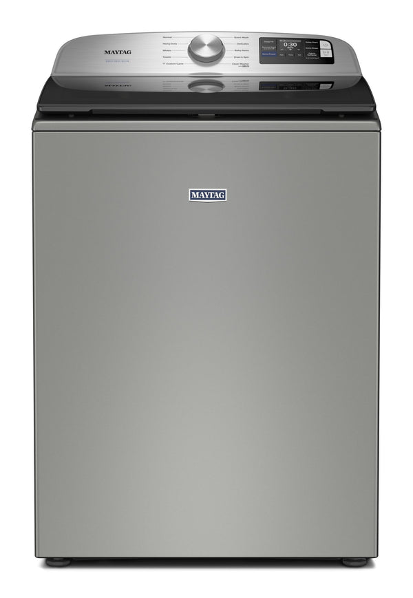 5.2 Cu. Ft. Top Load Agitator Washer with Extra Power and Smart Appliance #classicsilver