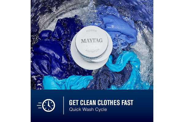 5.2 Cu. Ft. Top Load Agitator Washer with Extra Power and Smart Appliance #classicsilver