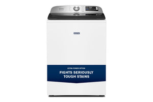 5.2 Cu. Ft. Top Load Agitator Washer with Extra Power and Smart Appliance #white