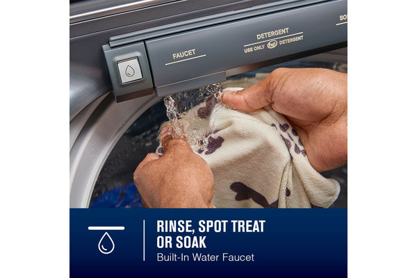 5.2 Cu. Ft. Pet Pro Top Load Agitator Washer with Extra Power and Sanitize Cycle with Oxi #midnightsteel