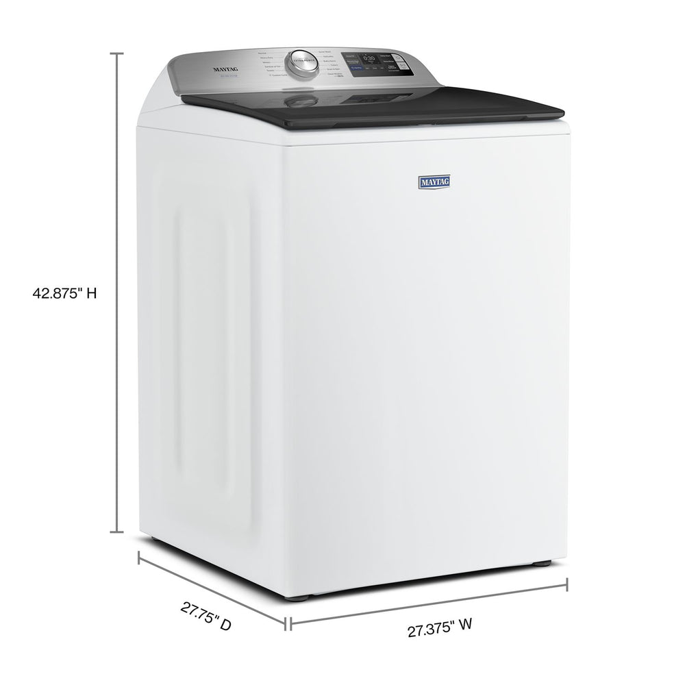 5.2 Cu. Ft. Pet Pro Top Load Agitator Washer with Extra Power and Sanitize Cycle with Oxi #white