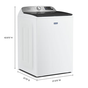 5.2 Cu. Ft. Pet Pro Top Load Agitator Washer with Extra Power and Sanitize Cycle with Oxi #white