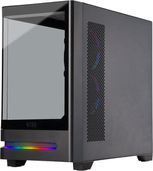 Acer - Nitro 65 Gaming Desktop - AMD Ryzen 7 8700F 2024 - AMD Radeon RX 9060 XT - 16GB DDR5 Memory – 1TB Storage - Black