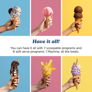 Ninja - CREAMi Scoop & Swirl Ice Cream & Soft Serve Maker, 13 One-Touch Programs - Navy