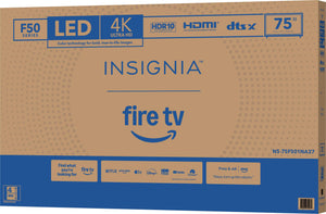 Insignia™ - 75-inch Class F50 Series LED 2160p 4K UHD Smart Fire TV