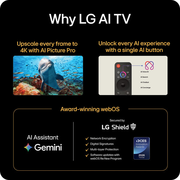 LG - 48" Class B6 Series OLED AI 4K Smart webOS TV  (2026)