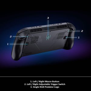 Acer - Predator Atlas 8 Gaming Handheld- Intel Arc G3 Extreme-Touchscreen,WUXGA 8" 120Hz- 24GB storage- 512GB SSD- 159 AI TOPS - Shale Black