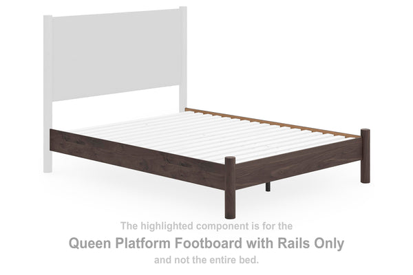 Pamytta - 2 Pc. - Queen Platform Headboard, Footboard, And Rails