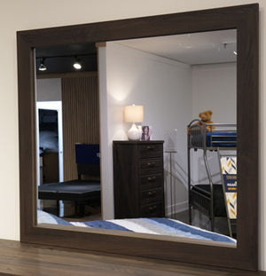 Vonitta Bay - 2 Pc. - Six Drawer Dresser & Bedroom Mirror - Dark Brown