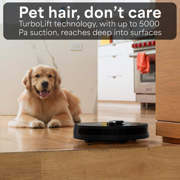 bObsweep - Dustin Self-Emptying Robot Vacuum & Mop with Odor Control Dock, 1 Gal Capacity, Privacy First U.S. Software - Night