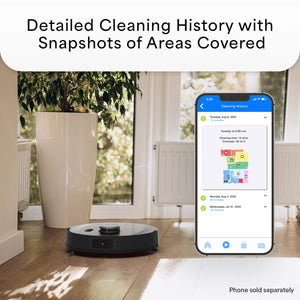 bObsweep - UltraVision Self-Empty Robot Vacuum & Mop, 1.5-Gallon Capacity, 8000 Pa Suction, Object-aware Tech - Stainless Steel