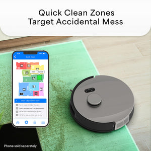 bObsweep - UltraVision Self-Empty Robot Vacuum & Mop, 1.5-Gallon Capacity, 8000 Pa Suction, Object-aware Tech - Stainless Steel