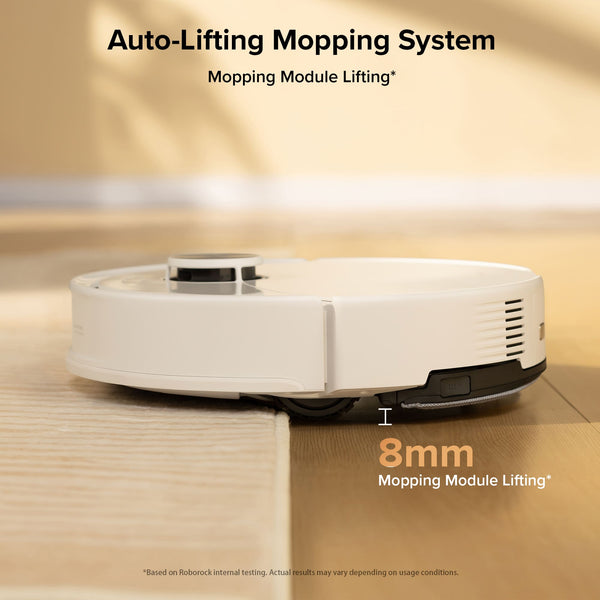 Roborock - Q10 Series Robot Vacuum & Mop, 10000Pa Suction, 70 Days Self-Emptying, Anti-Tangle Brush, Obstacle Avoidance - White
