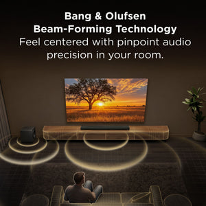 TCL - Q85K Q Class 7.1.2 Channel Dolby Atmos Soundbar with Dual-Driver Wireless Subwoofer - Black