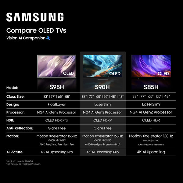 Samsung - 55" Class S90H OLED 4K Glare-Free TV with SamsungVisionAI (2026)