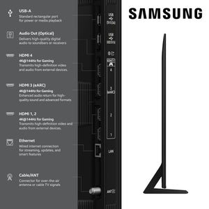 Samsung - 65” Class QN70F Series Neo QLED Mini LED 4K UHD SamsungVision AI Smart Tizen TV (2025)