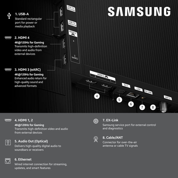 Samsung - 65” Class S85F Series OLED 4K UHD SamsungVision AI Smart Tizen TV (2025)