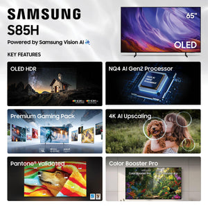 Samsung - 65" Class S85H OLED 4K UHD SmartVision AI Smart Tizen TV (2026)
