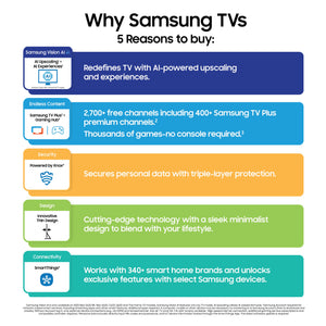 Samsung - 75” Class QN70F Series Neo QLED Mini LED 4K UHD SamsungVision AI Smart Tizen TV (2025)