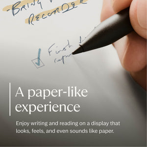 reMarkable - Paper Pro Move - 7.3" Paper Tablet with Marker Plus and Premium Leather Book Folio - Black