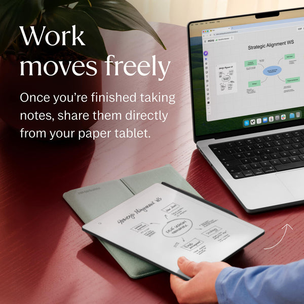 reMarkable - Paper Pure 10.3” Paper Tablet with Marker Plus - White & Gray